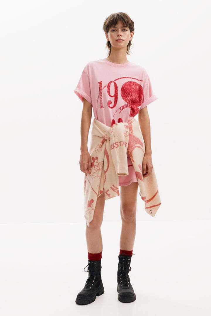 Short dress with short sleeves Mickey | Desigual