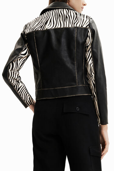 Giacca biker zebrata | Desigual
