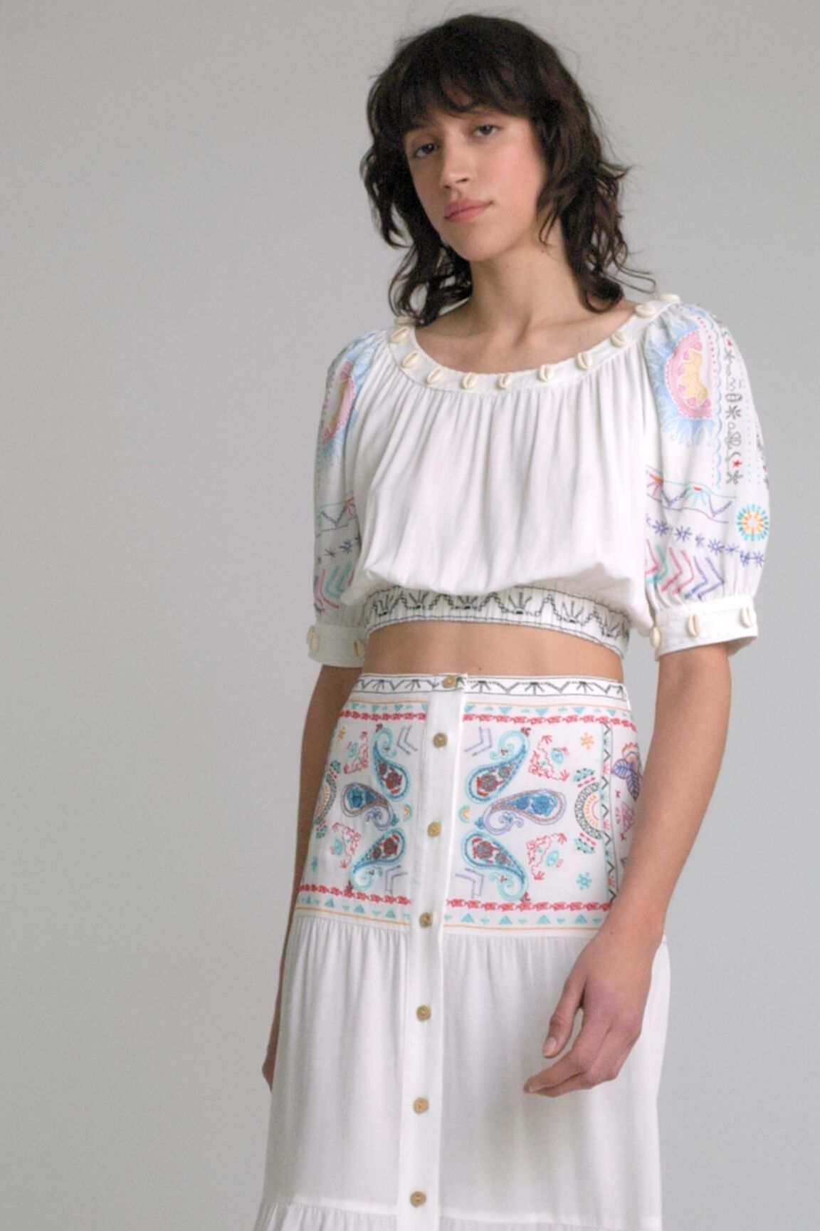 Jupe longue motif paisley Desigual