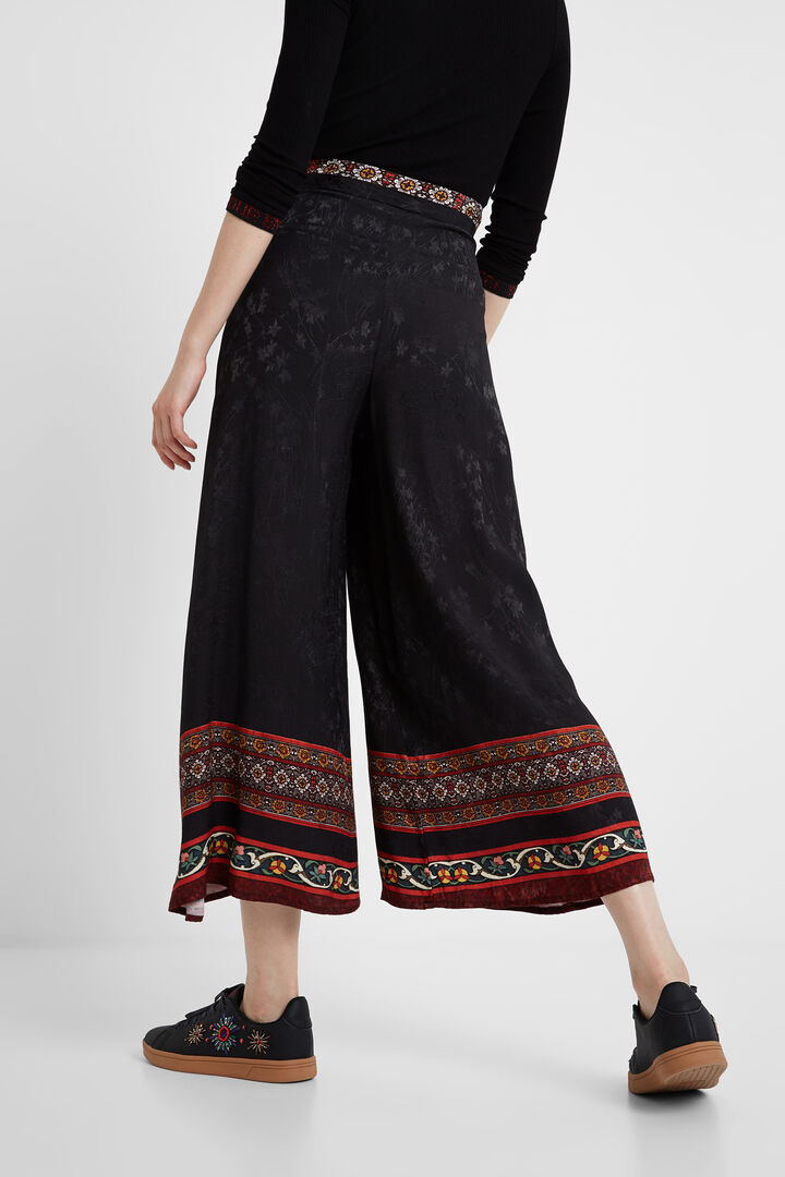 Viscose wide leg trousers | Desigual