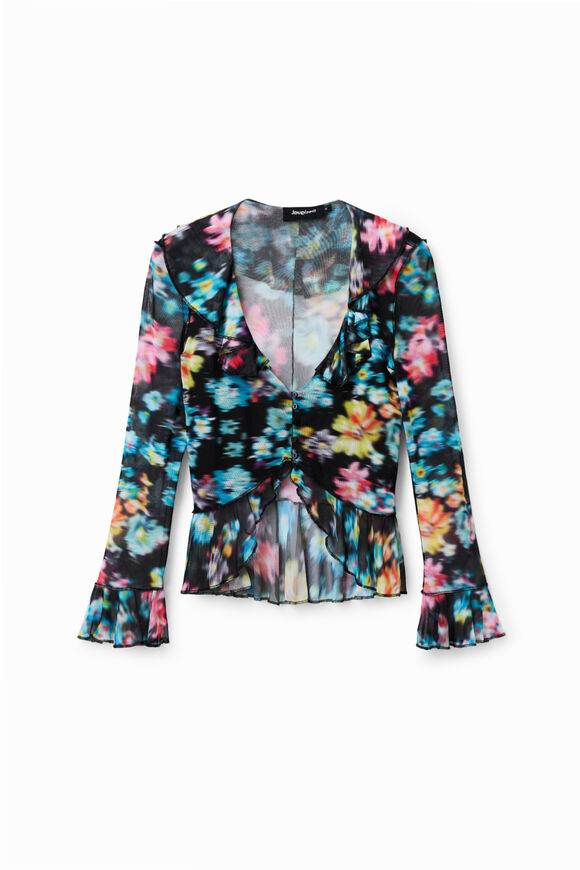 Camiseta volantes flores
