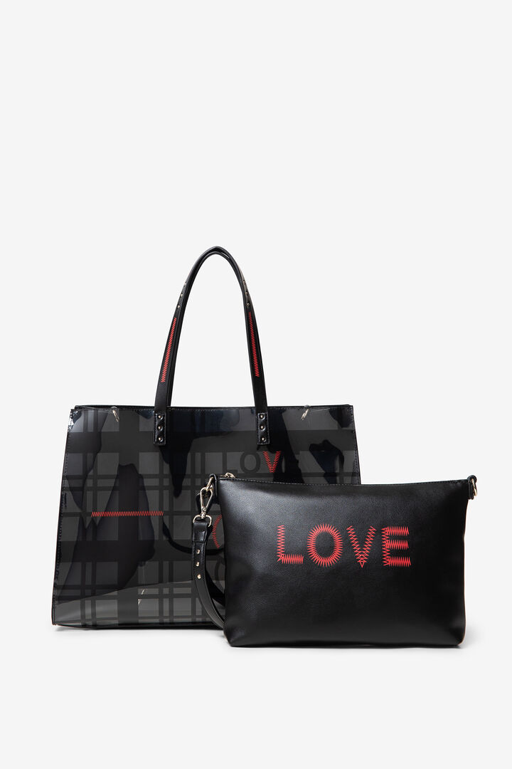 Sac 2 en 1 à grille et fleur | Desigual