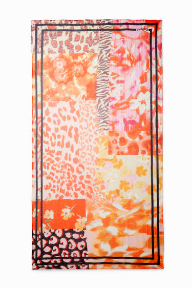 Patchwork rectangular foulard | Desigual