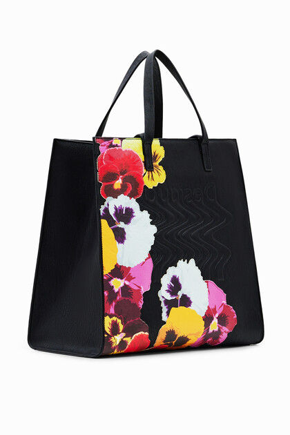 Large floral shopper bag