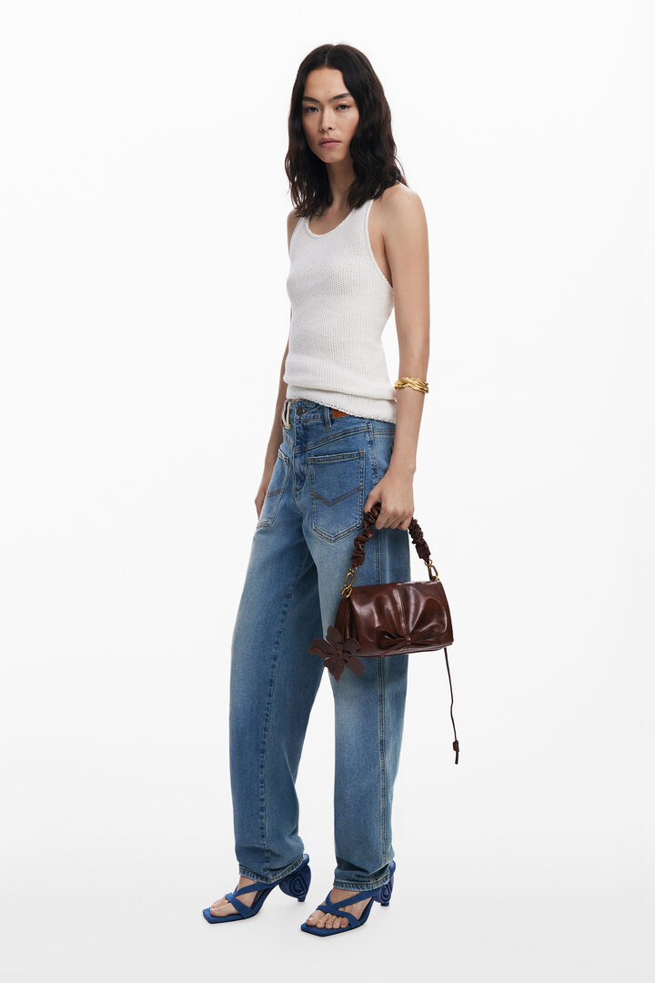 Petit sac brillant fleur | Desigual