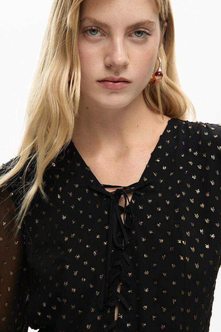 VESTIDO PLUMETI CORTO | Desigual