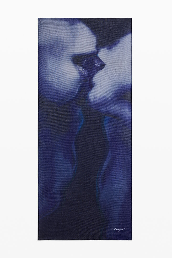 Foulard plissé baiser