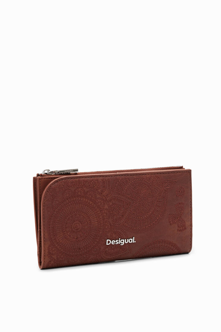 L embroidered wallet