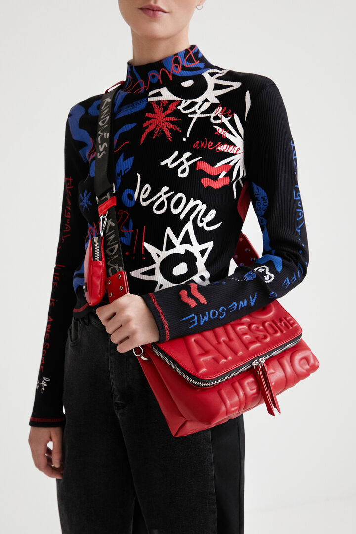 Sac à bandoulière "Life is Awesome" | Desigual