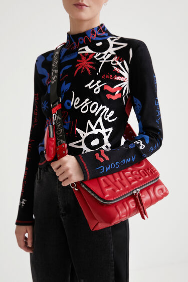 "Life is Awesome" sling bag | Desigual