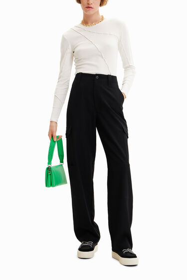 Samarreta patch canalé | Desigual