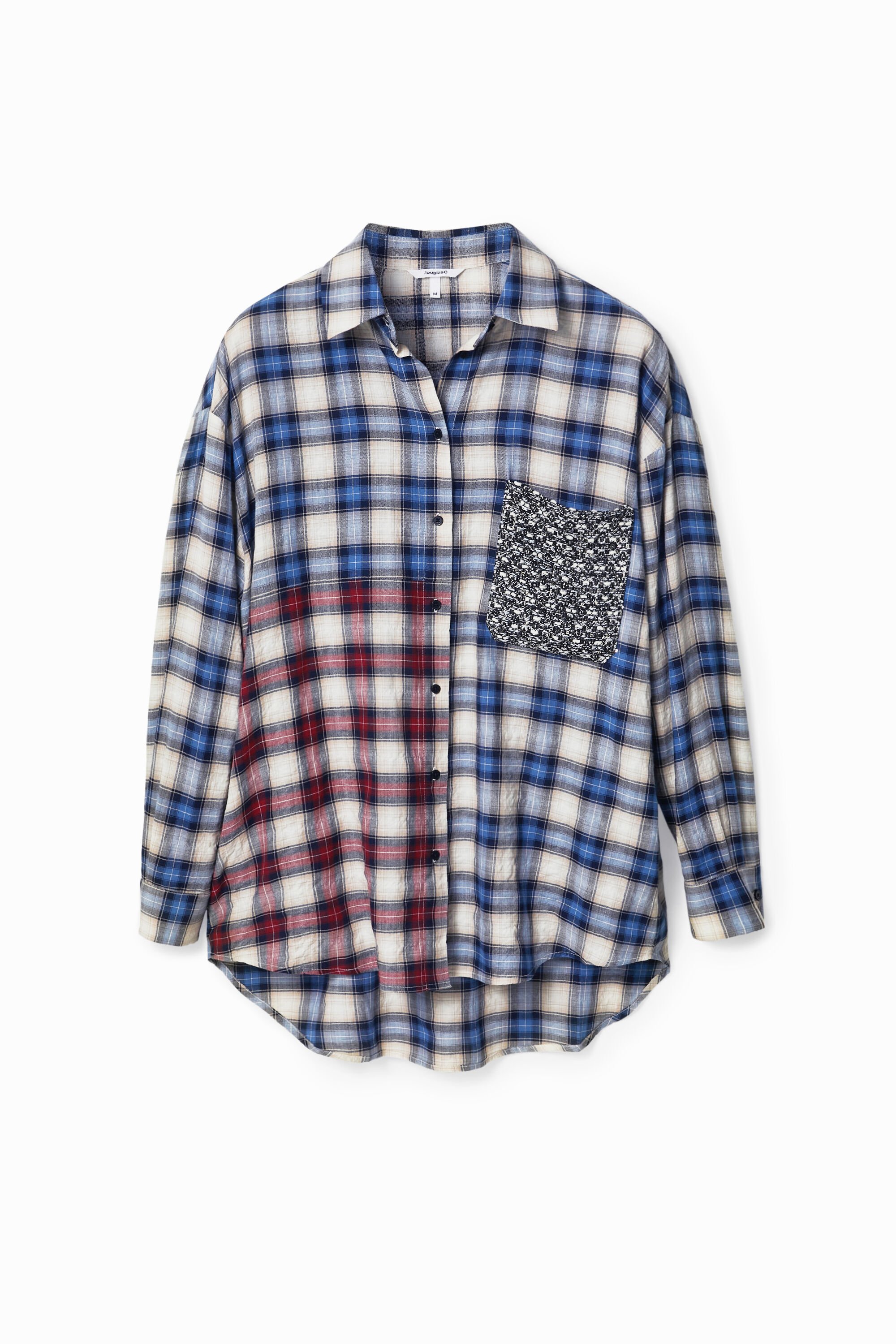 Bluse Karo-Patchwork