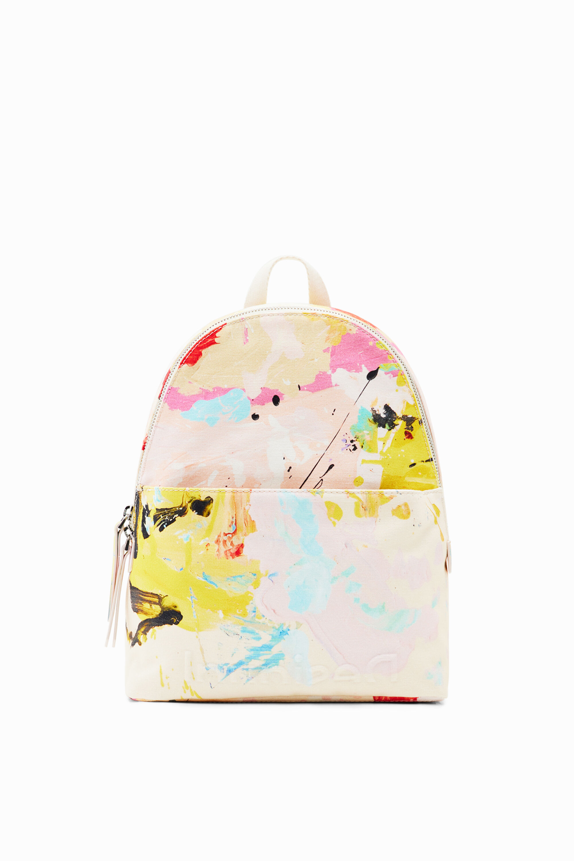 Shop Desigual Small Painting Backpack In White