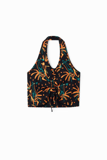 Top curt frunzit | Desigual