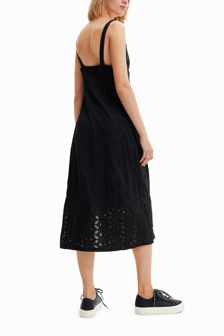 Hímzett midi ruha | Desigual