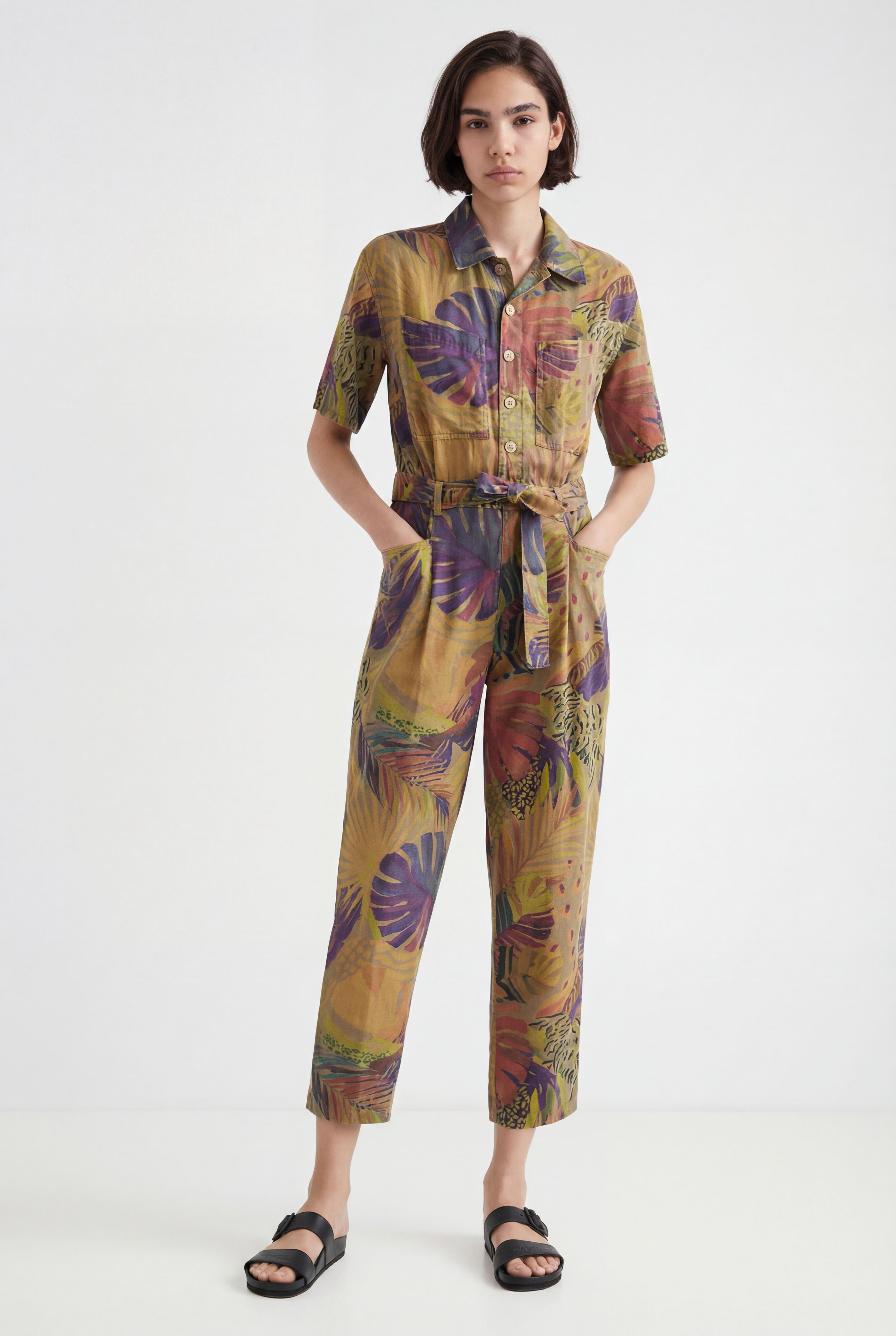 Salopette Tencel â"¢camoflower - GREEN (M)