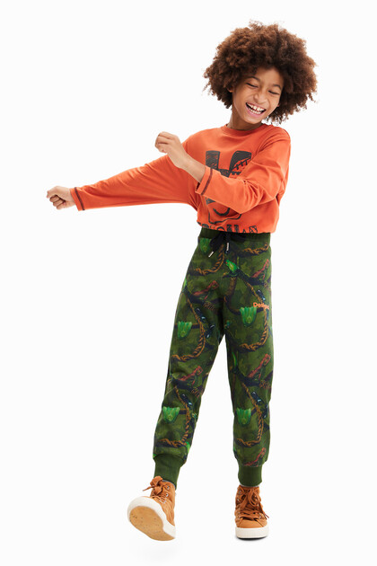 Camouflage jogger trousers