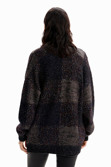 Càrdigan oversize quadres | Desigual
