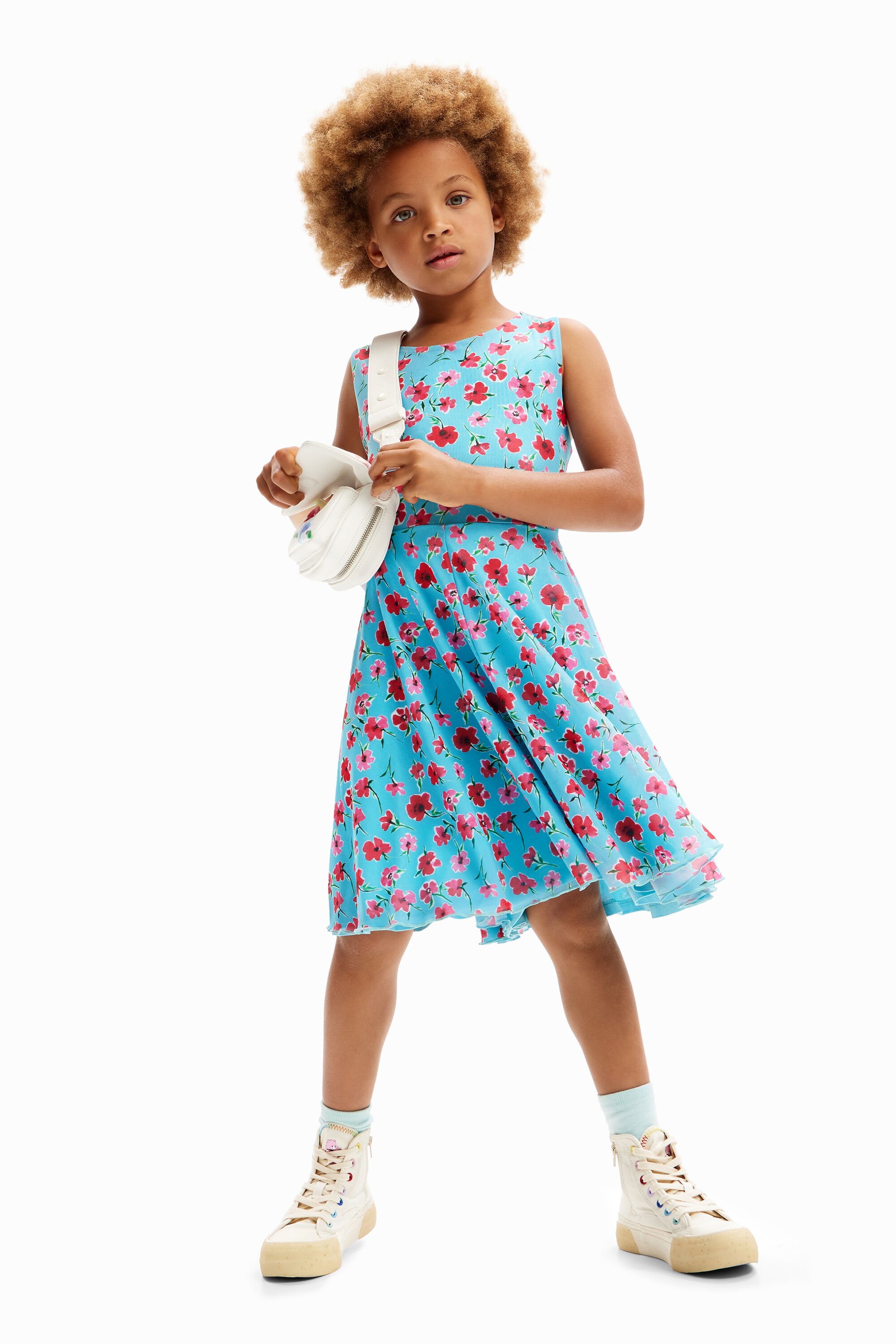 Vestido tul flores