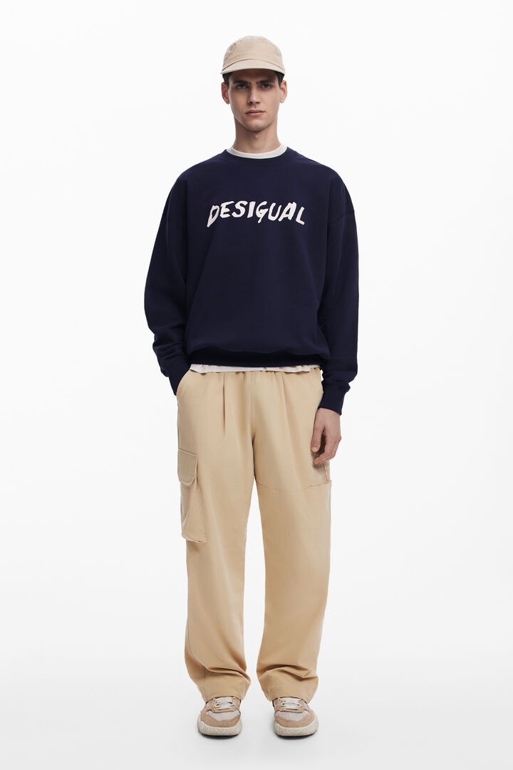 Dessuadora amb logo texturat | Desigual