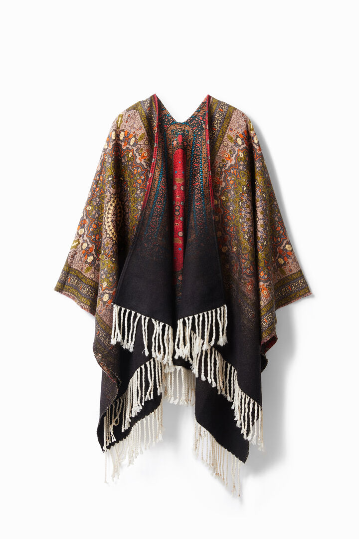 Poncho quadrato reversibile | Desigual