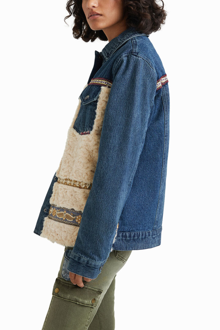 Hybrid denim jacket fleece | Desigual