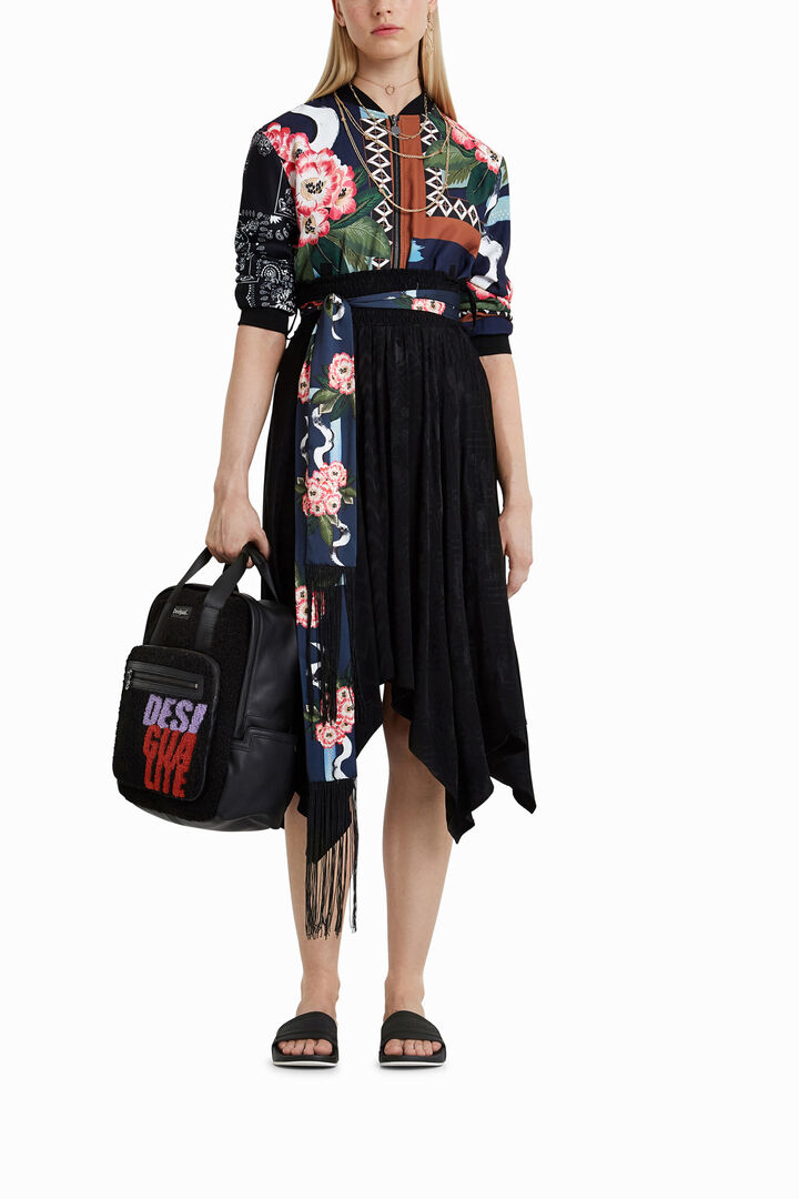 Gonna foulard cintura | Desigual