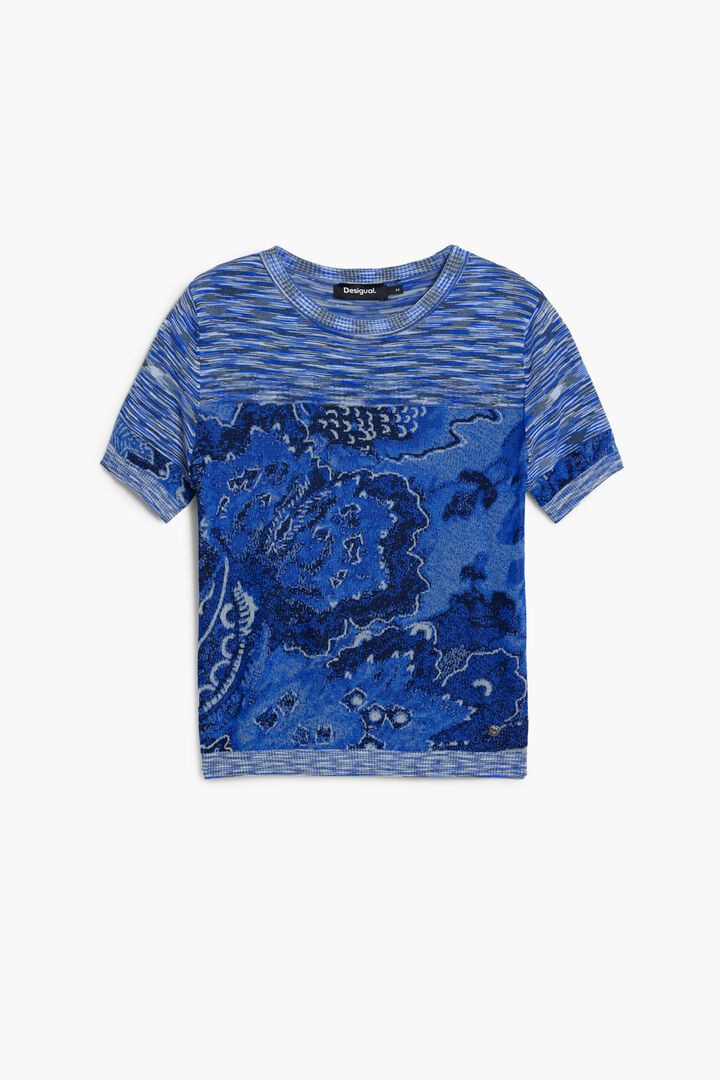 Camiseta de tricô marmorizada | Desigual