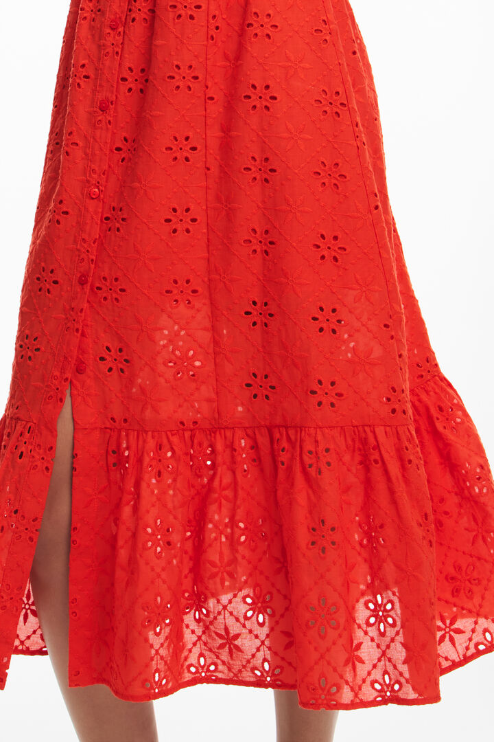Vestido midi bordados | Desigual