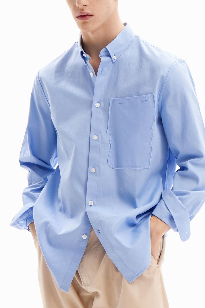 Patchwork poplin shirt | Desigual