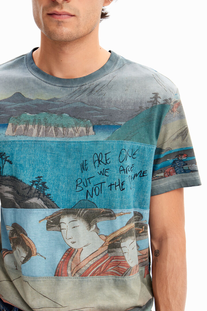 Samarreta màniga curta print japonès | Desigual