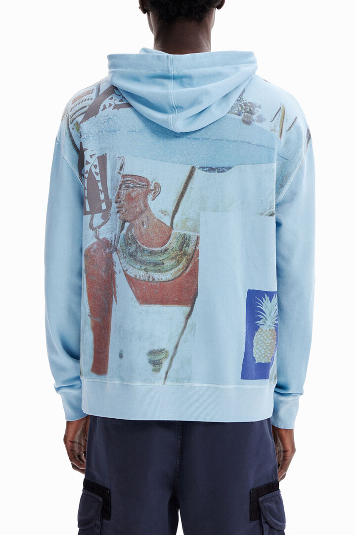 Sudadera capucha collage | Desigual