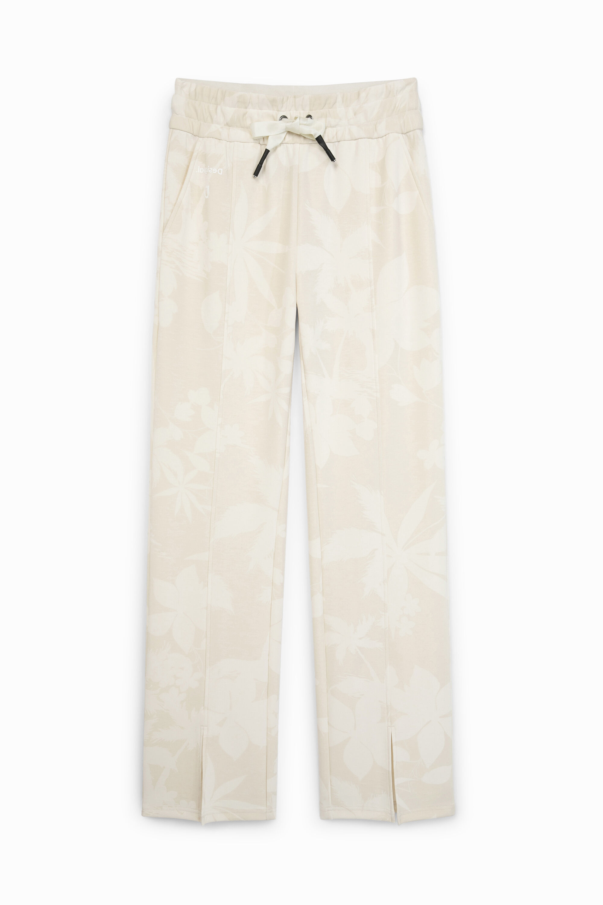 Wide comfortable trousers with drawstring