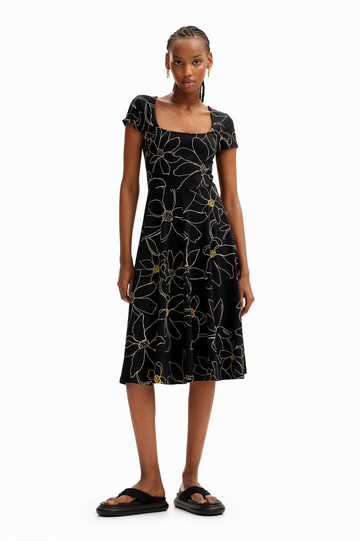 Arty floral dress | Desigual