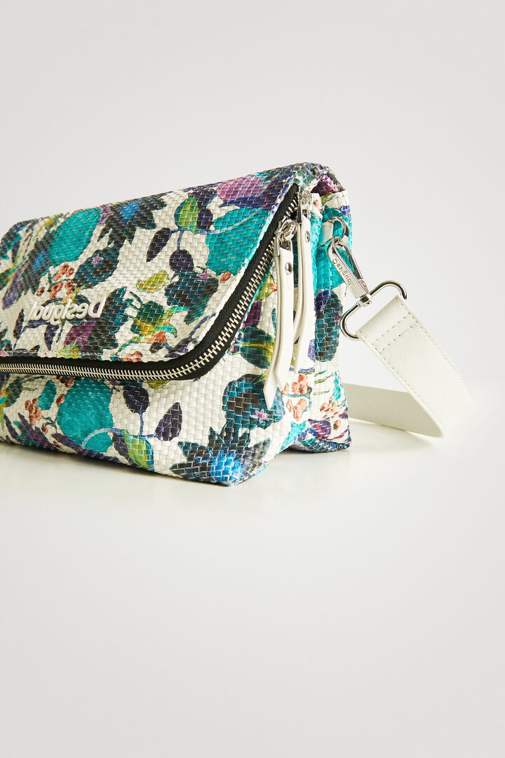Floral braided sling bag | Desigual