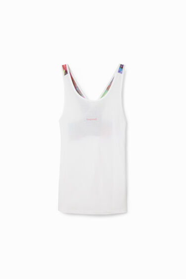 Camiseta tirantes sport flores | Desigual