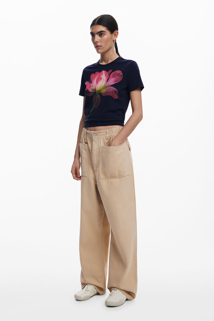 Large flower T-shirt | Desigual