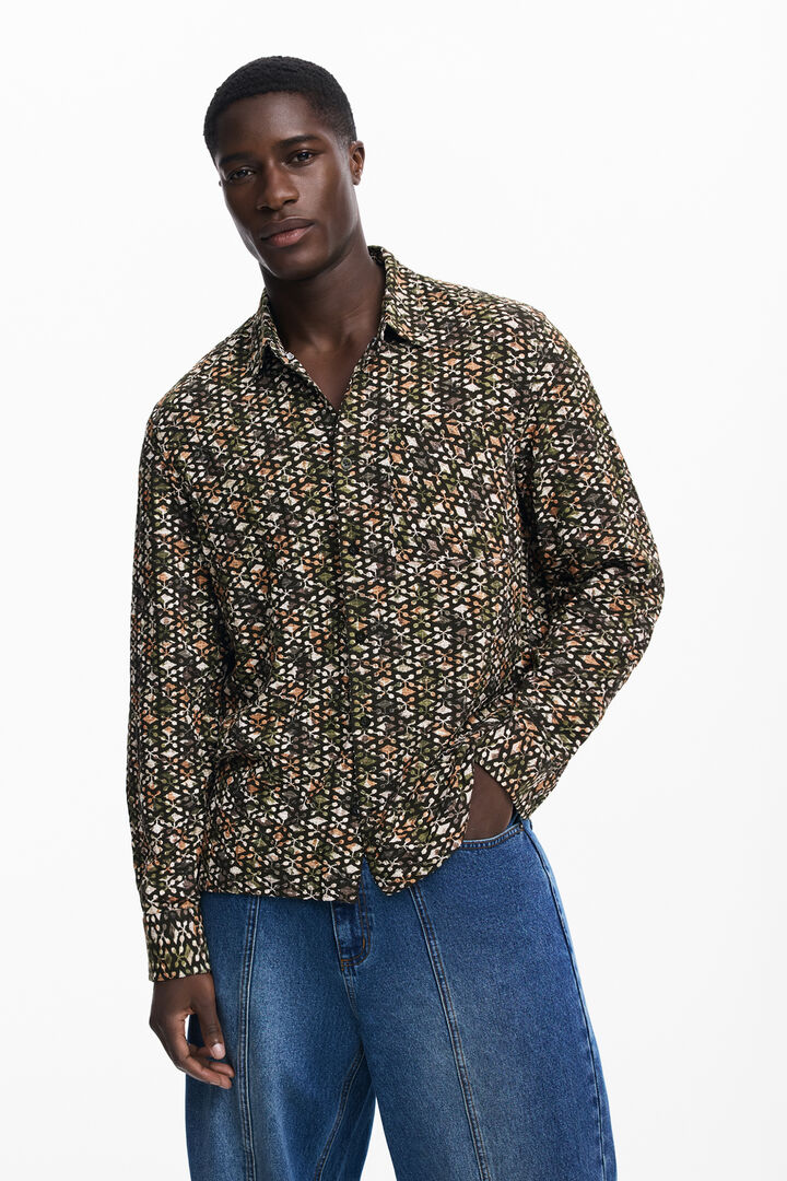 Jacquard men's shirt | Desigual