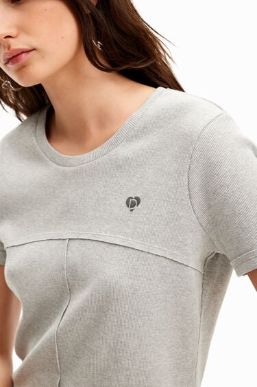 Patchwork seams T-shirt | Desigual