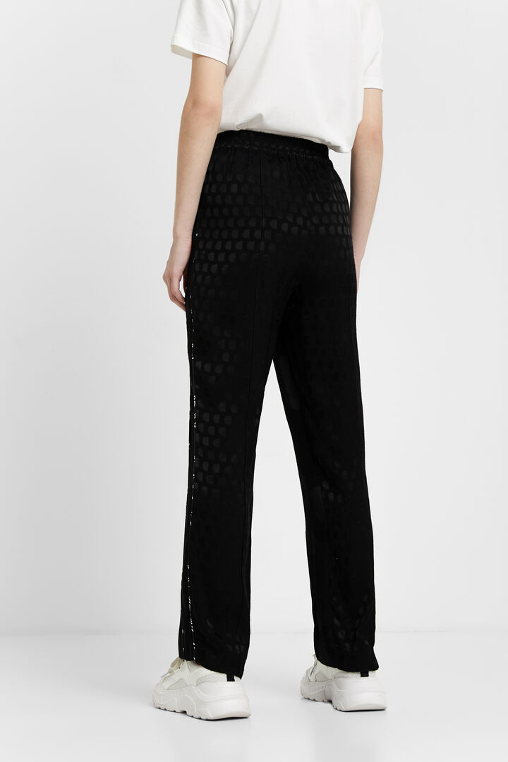 Trousers in glossy logomania | Desigual