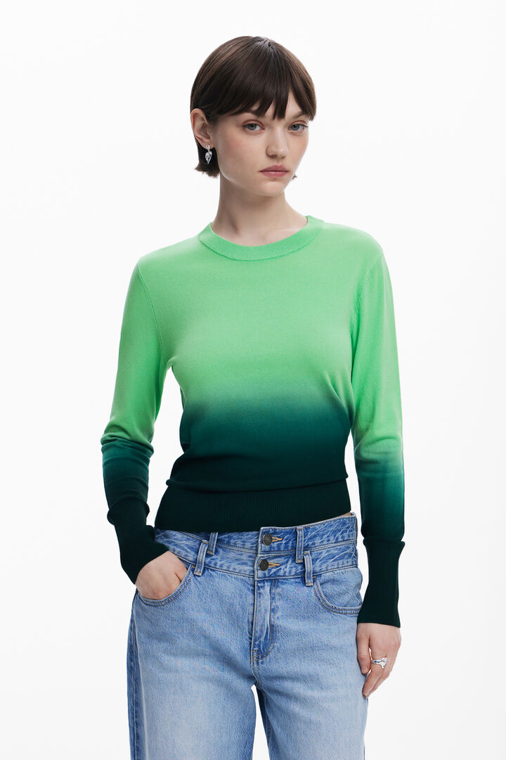 Gradient lightweight sweater