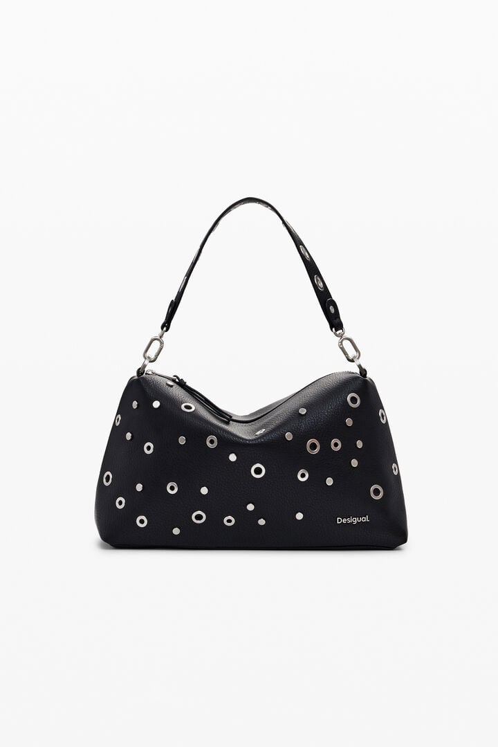 Bolsa de mão com tachas