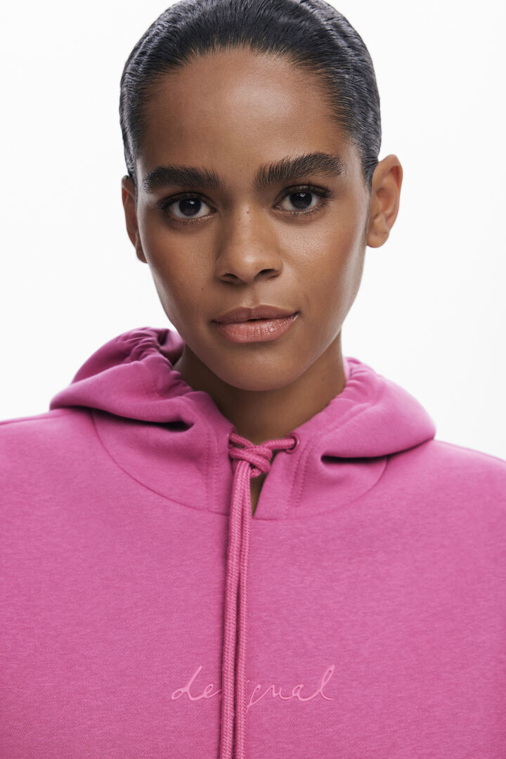 Sweat à capuche avec logo | Desigual