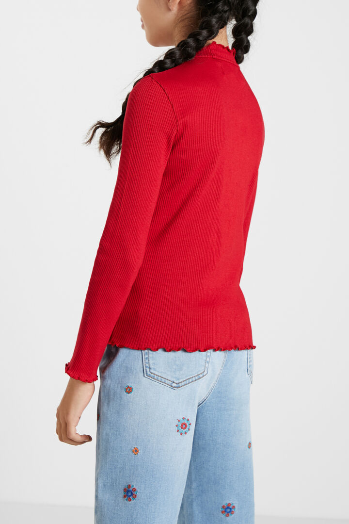 Ribbed T-shirt flowers | Desigual
