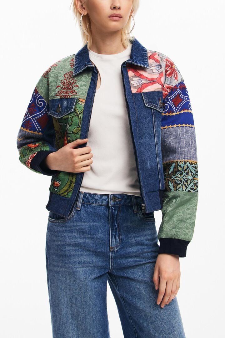 Patchwork denim jacket | Desigual