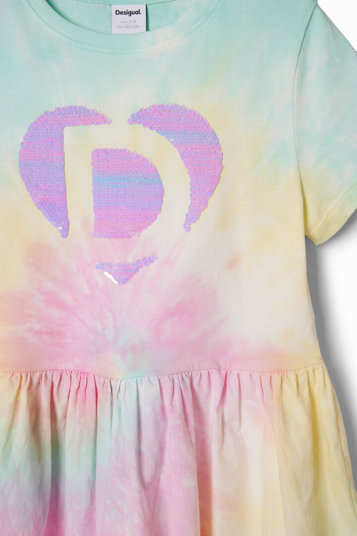 Tie-dye combination dress | Desigual