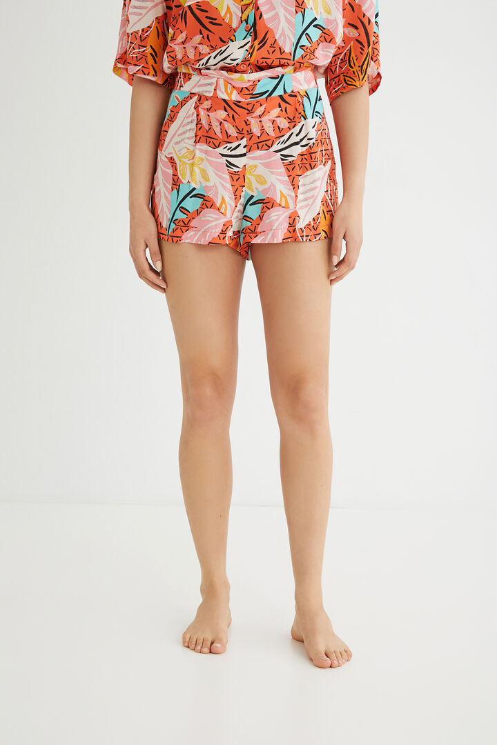 Pantaloni corti pigiama vita elasticizzata | Desigual