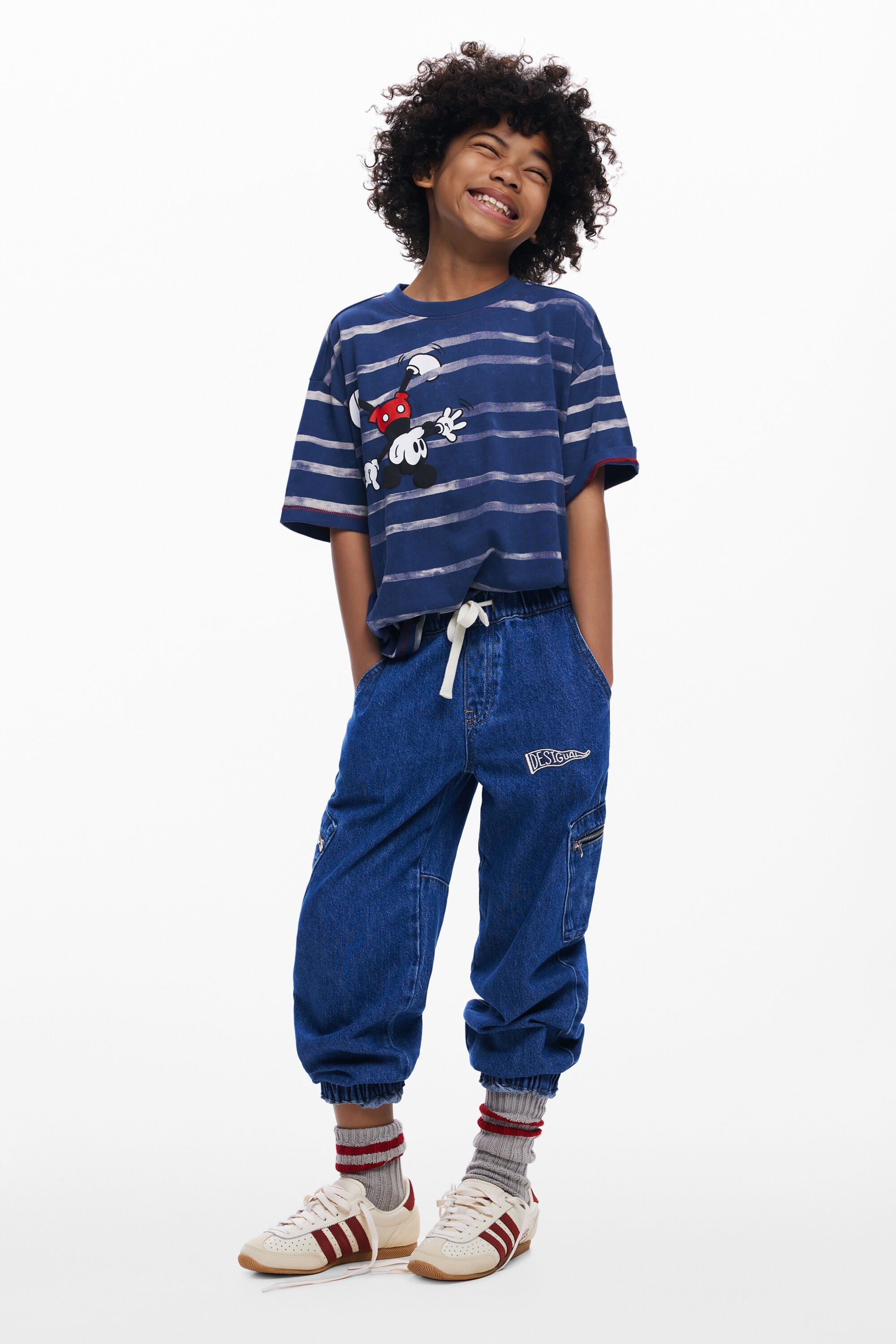 Desigual, Jeans mit Reißverschlüssen, Kinder, Blau, 7/8
