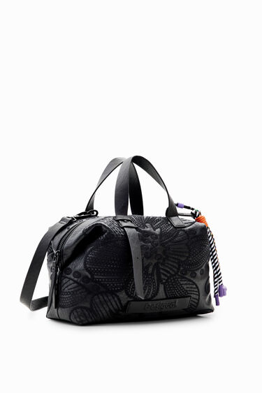 Bolso mediano bordado flores | Desigual