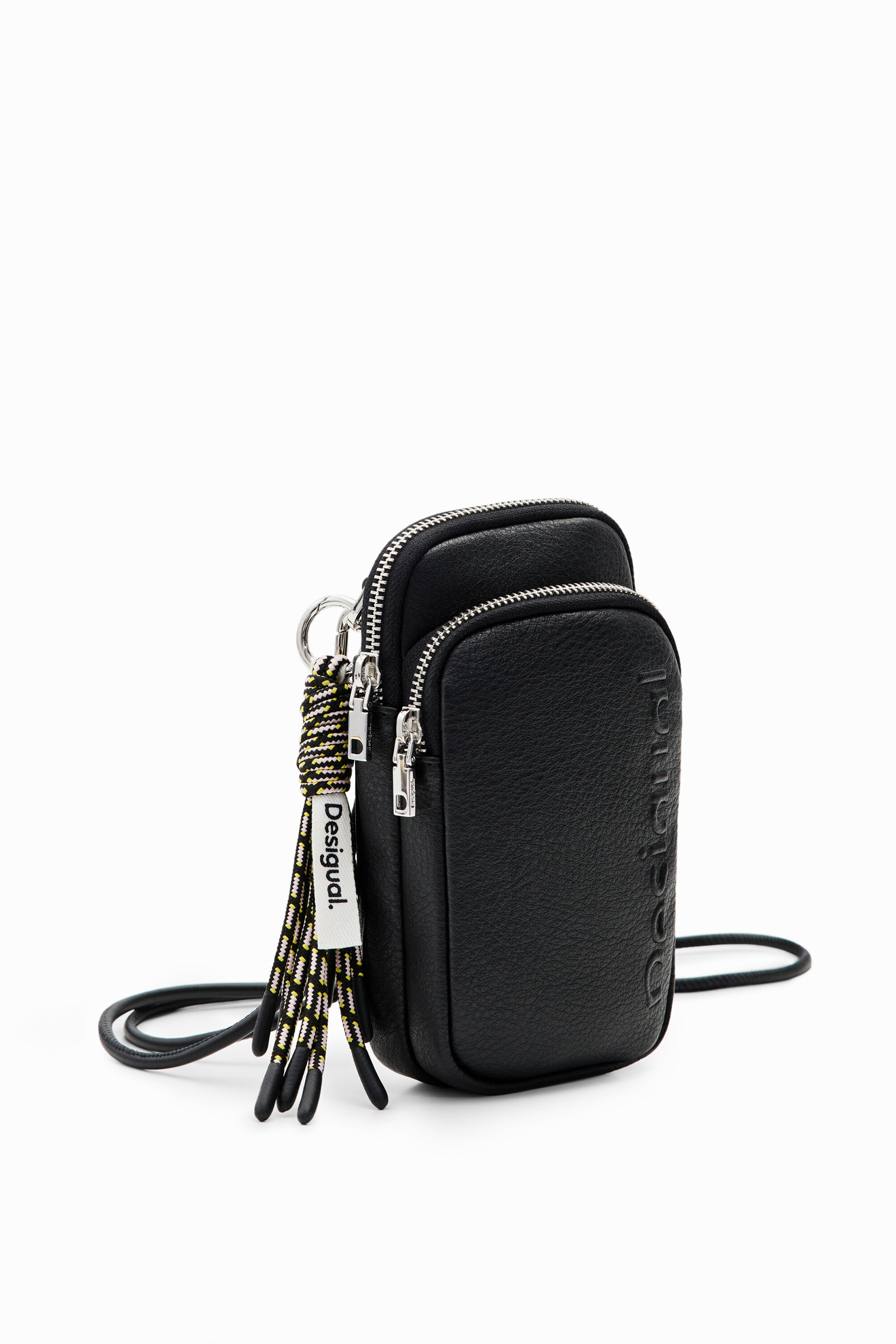 Leather effect wallet smartphone pouch